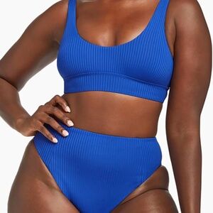Vitamin A Sienna Tank + Sienna High Waist Bottom in Blue Lagoon